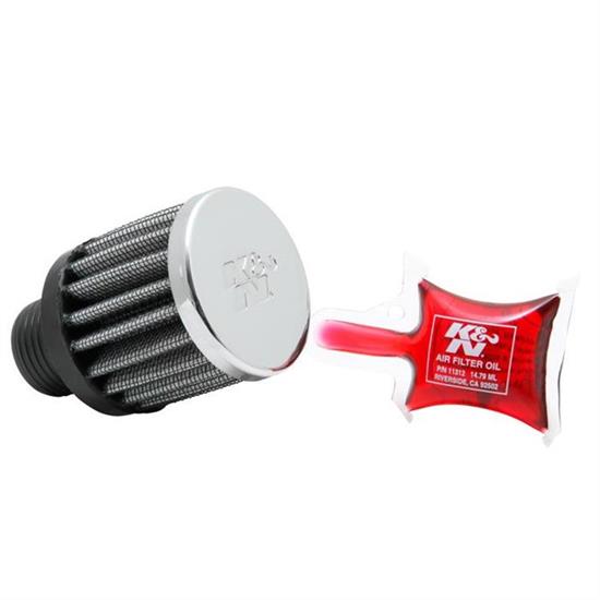 K&N 62-1230 Crankcase Vent Air Filter, 2.125 in. Tall, 2 in. OD