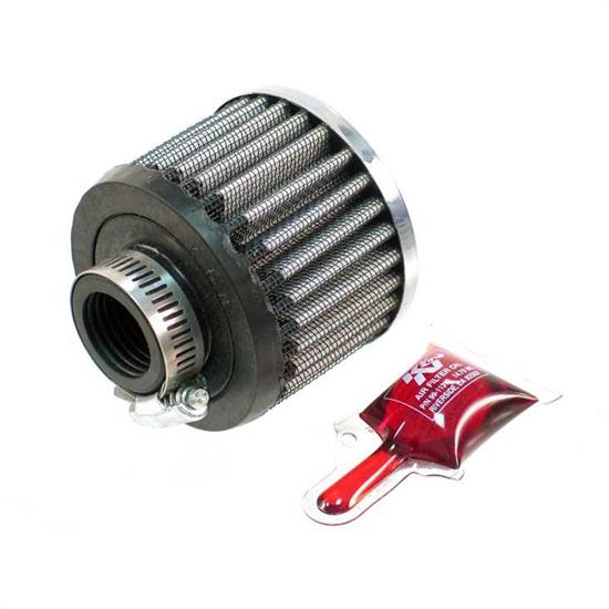 K&N 62-1420 Crankcase Vent Air Filter, 2.25 in. Tall, 3 in. OD