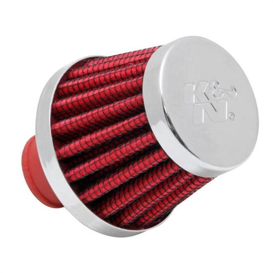 K&N 62-1600RD Synthetic Crankcase Vent Air Filter, 1.75 Tall x 2.0 OD