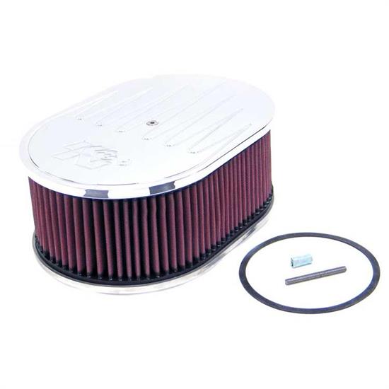 K&N 66-1540 66 Series Air Filter Assembly, 4in Tall, Red, Oval