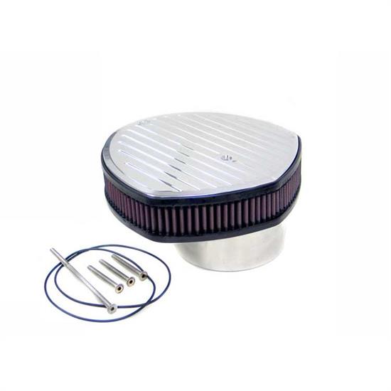 K&N 66-5080R 66 Series Air Filter Assembly, 2.25in Tall, Red