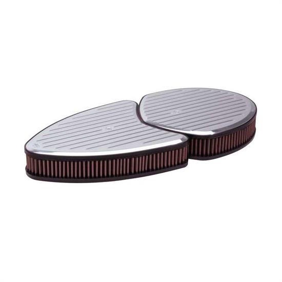 K&N 66-5080 66 Series Air Filter Assembly, 2.25in Tall, Red