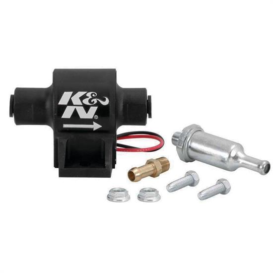 K&N 81-0401 Electric Fuel Pump, Inline, 25 GPH, 4 PSI, 5/16 Inch Line