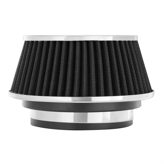 Spectre 8161 Conical Filter, Black, 2.625 Tall, Round Reverse Tapered