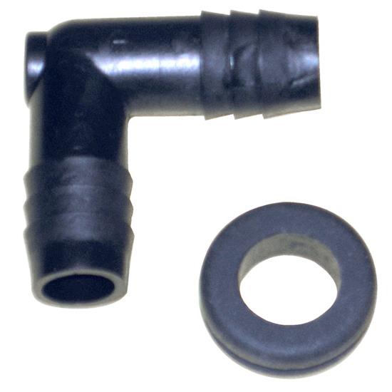 K&N 85-1150 Air Filter Vent Kit, 3/8 Inch Inlet, 1 Inch Tall