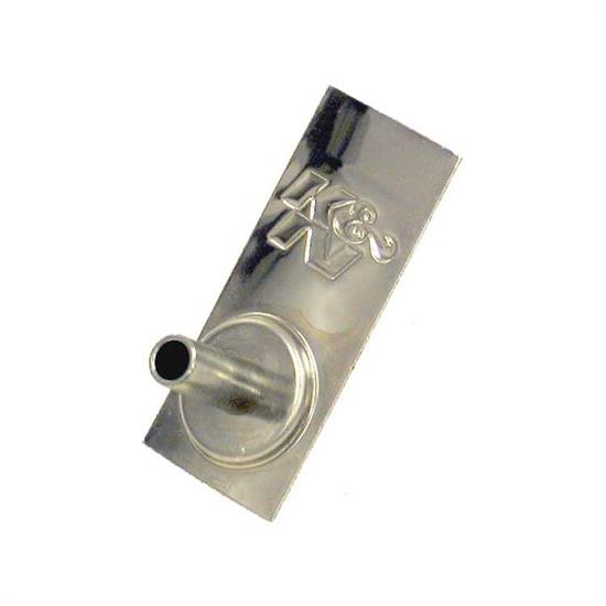 K&N 85-1337 Air Filter Vent Kit, 3/8 Inch Inlet, 2-3/4 Inch Tall, SS
