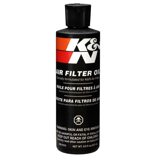 K&N 99-0533 Air Filter Oil, 8oz Squeeze Bottle