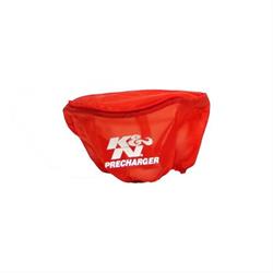 K&N E-2510PR PreCharger Air Filter Wrap, 4in Tall, Red