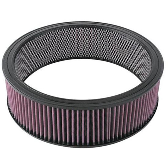 K&N E-3750 Lifetime Performance Air Filter, 4in Tall, Round