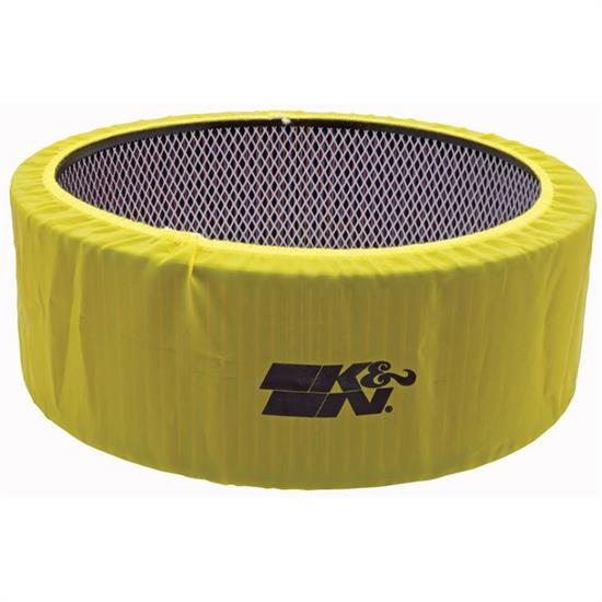 K&N E-3760PY PreCharger Air Filter Wrap, 5in Tall, Yellow