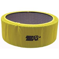K&N E-3760PY PreCharger Air Filter Wrap, 5in Tall, Yellow