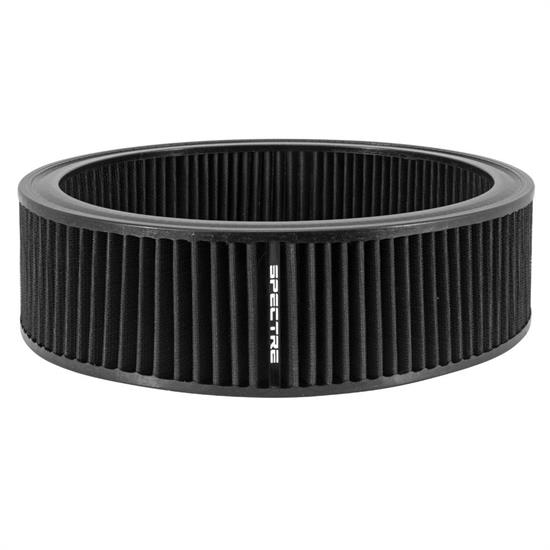 Spectre HPR0138K Performance hpR Air Filter, Black, 4in Tall, Round