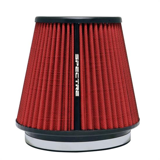 Spectre HPR0892 Conical Filter, Red, 7in Tall, Round Tapered