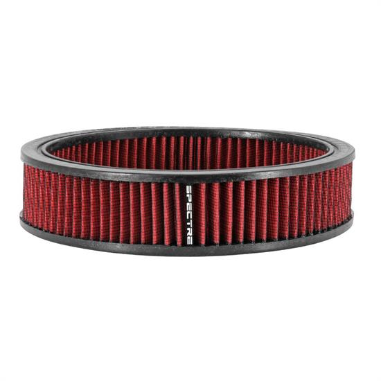 Spectre HPR2606 Air Filter, Red, 2in Tall, Round