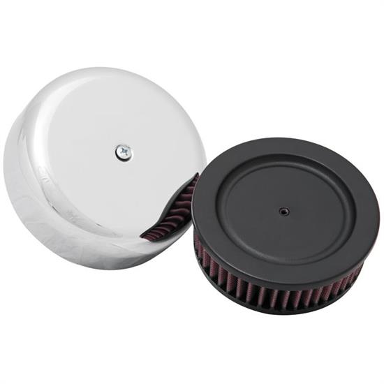 K&N ML-092B Intake System-Harley Davidson, 1.875in Tall, Red, Oval
