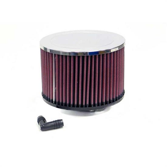 K&N RA-047V Performance Air Filters, 4in Tall, Round
