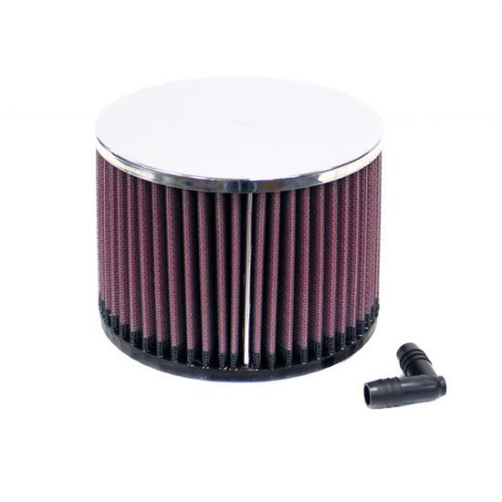 K&N RA-057V Performance Air Filters, 4in Tall, Round