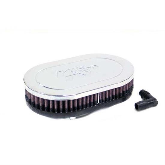 K&N RA-075V Performance Air Filters, 1.5in Tall, Oval