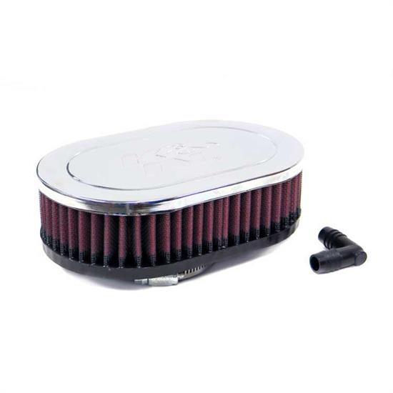 K&N RA-076V Performance Air Filters, 2in Tall, Oval