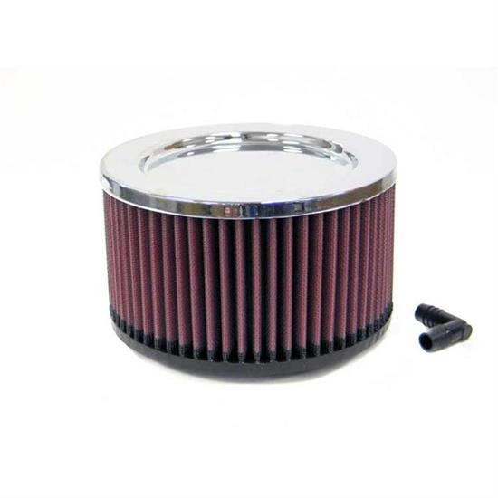 K&N RA-096V Performance Air Filters, 4in Tall, Round