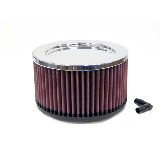 K&N RA-096V Performance Air Filters, 4in Tall, Round