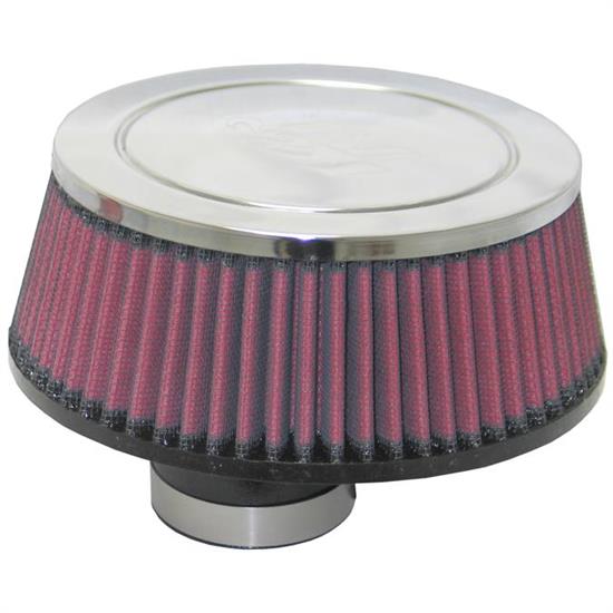 K&N RC-1649 Performance Air Filters, 2.563in Tall, Round Tapered