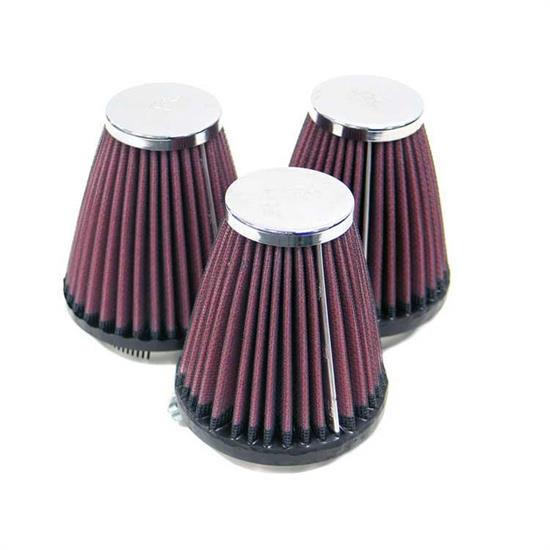 K&N RC-1923 Performance Air Filters, 4in Tall, Round Tapered