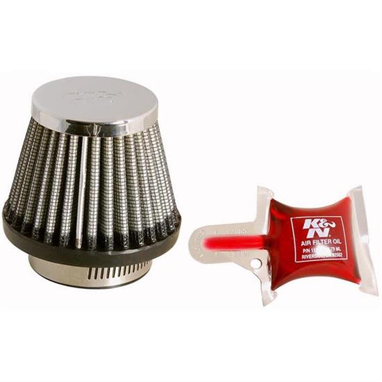 K&N RC-2490 Performance Air Filters, 2.375in Tall, Round Tapered