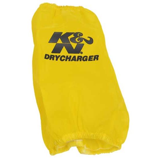 K&N RC-4700DY DryCharger Air Filter Wrap, 6.75in Tall, Yellow