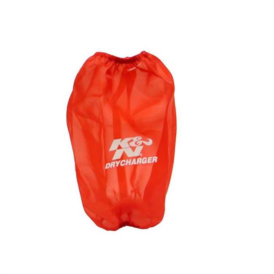 K&N RC-4780DR DryCharger Air Filter Wrap, 9.5in Tall, Red
