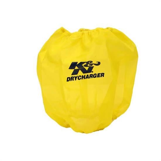 K&N RC-4900DY DryCharger Air Filter Wrap, 7.875in Tall, Yellow