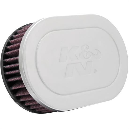 K&N RC-5010 Performance Air Filters, 2in Tall, Oval Tapered