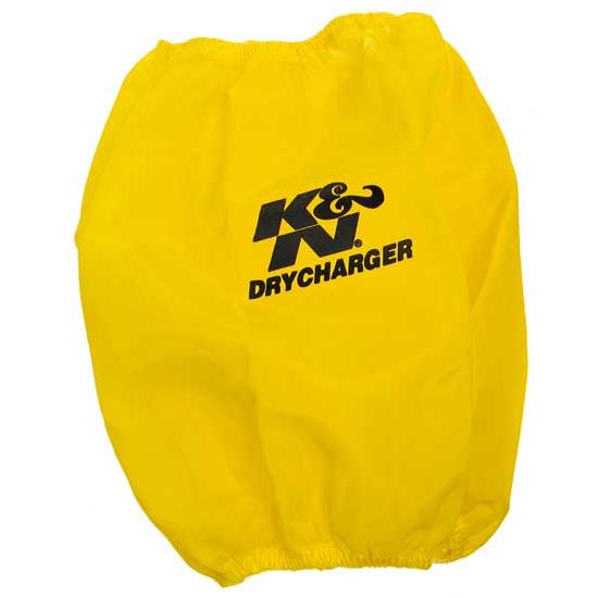 K&N RC-5102DY DryCharger Air Filter Wrap, 8.938in Tall, Yellow