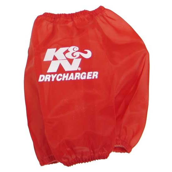 K&N RC-5107DR DryCharger Air Filter Wrap, 6.5in Tall, Red