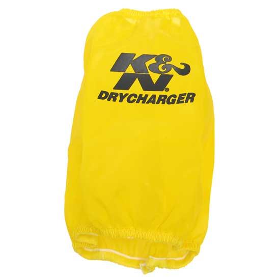 K&N RC-5107DY DryCharger Air Filter Wrap, 6.5in Tall, Yellow