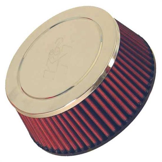 K&N RC-5116 Performance Air Filters, 2.563in Tall, Round Tapered