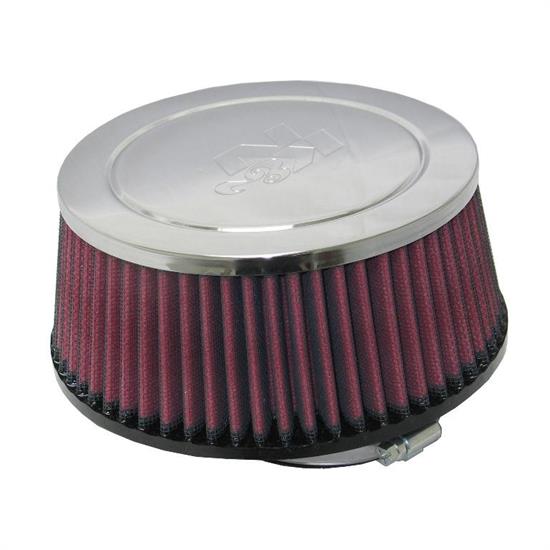 K&N RC-5158 Performance Air Filters, 3.625in Tall, Round Tapered