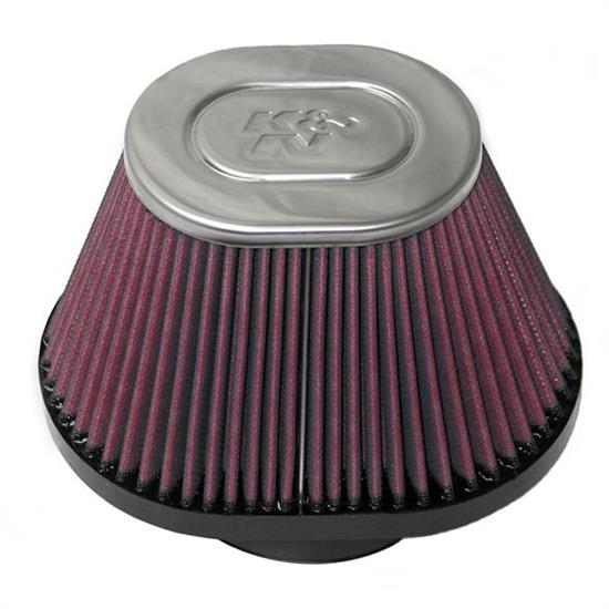 K&N RC-70002 Powersports Air Filter, 4.813in Tall, Oval Tapered