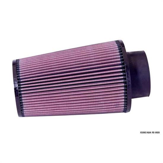 K&N RE-0920 Performance Air Filters, 9in Tall, Round Tapered