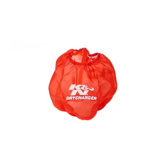 K&N RF-1014DR DryCharger Air Filter Wrap, 6.5in Tall, Red
