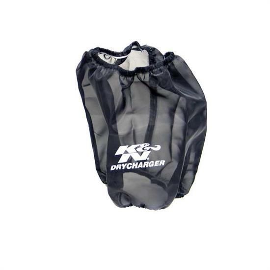 K&N RF-1017DK DryCharger Air Filter Wrap, 8in Tall, Black