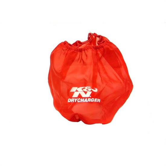 K&N RF-1017DR DryCharger Air Filter Wrap, 8in Tall, Red