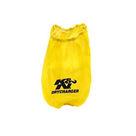 K&N RF-1017DY DryCharger Air Filter Wrap, 8in Tall, Yellow
