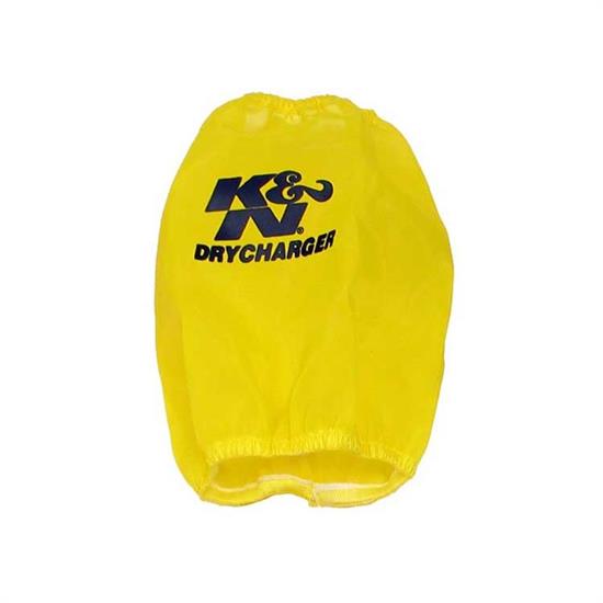 K&N RF-1034DY DryCharger Air Filter Wrap, 7.5in Tall, Yellow