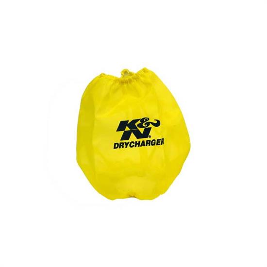 K&N RF-1037DY DryCharger Air Filter Wrap, 6.5in Tall, Yellow
