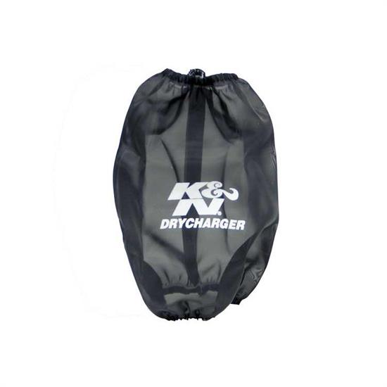 K&N RF-1045DK DryCharger Air Filter Wrap, 8in Tall, Black