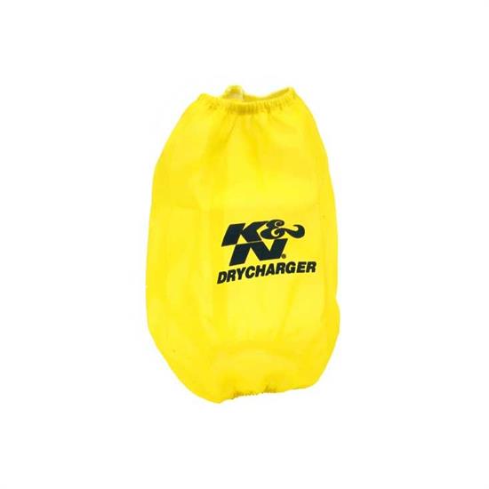 K&N RF-1045DY DryCharger Air Filter Wrap, 8in Tall, Yellow