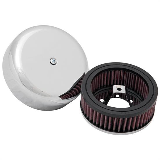 K&N RK-320B RK Series Intake System-Harley Davidson, 2in Tall, Red