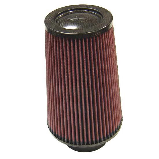 K&N RP-5118 Air Filter, Carbon Fiber Top, 9in Tall, Round Tapered