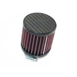 K&N RP-5164 Air Filter, Carbon Fiber Top, 3in Tall, Round